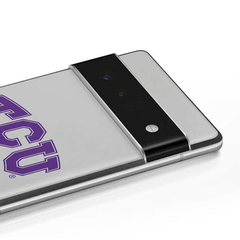 Texas Christian University Horned Frogs Logo Print Google Pixel 6 Skin